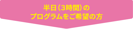 半日（３時間）のプログラムをご希望の方